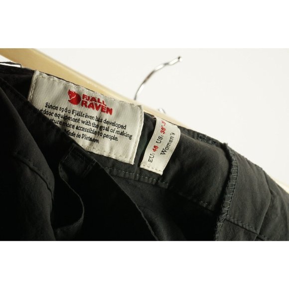 Women's Dark Gray Cargo Shorts - Picture 5 of 9